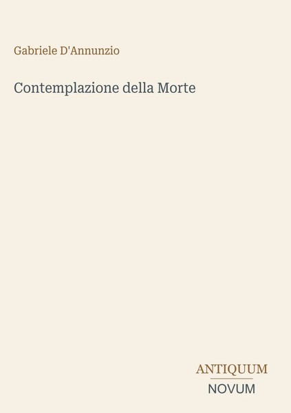 Gabriele D'annunzio | Contemplazione Della Morte | Buch | Italienisch (2026)-image