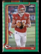 Topps Chrome #150 Travis Kelce Green /99 Green /99 The BallCap Exec