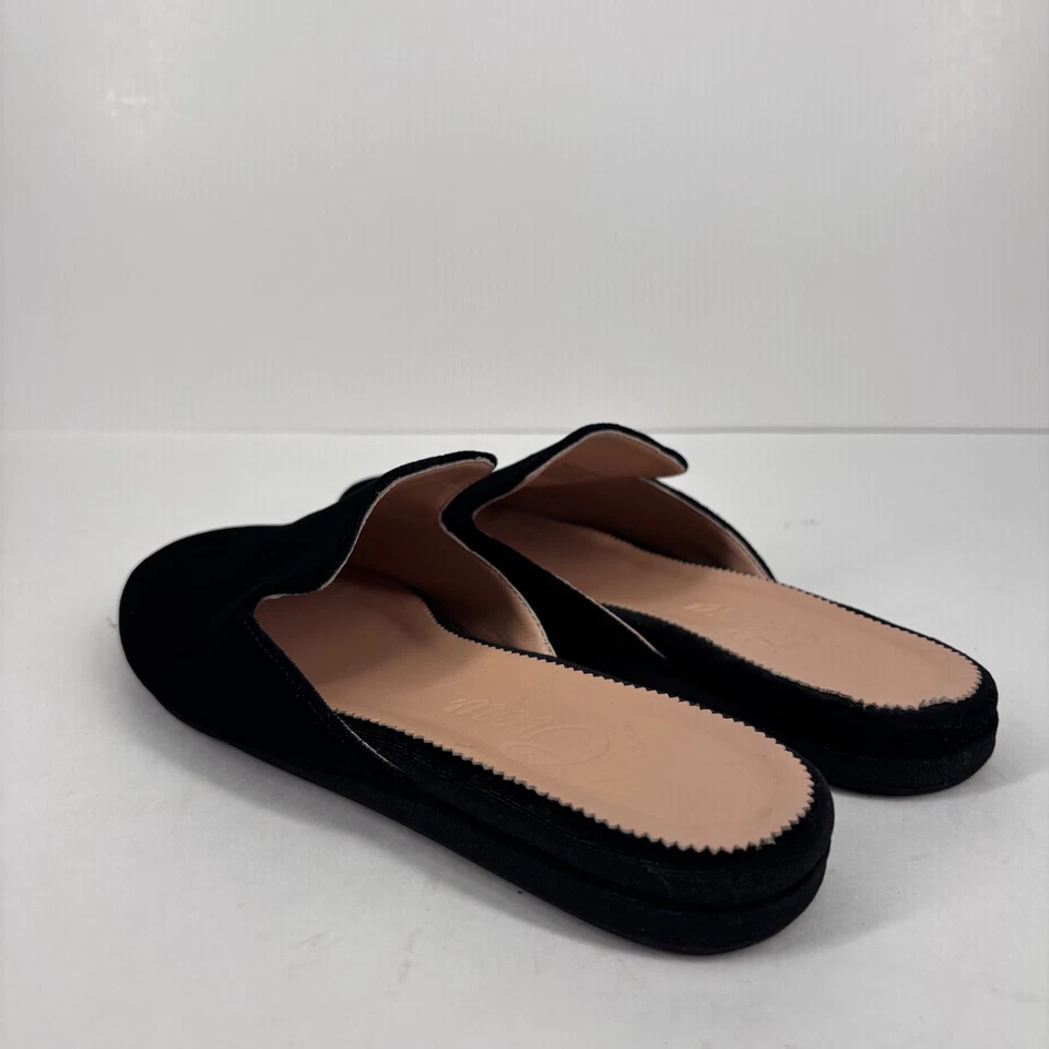 J. Zapatos planos Crew Silk Velvet para mujer EE. UU. 6,5 negros cómodos de lujo BD335 Foto 4 de 4