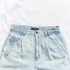 Vintage 1980s Pleated Mom Jeans Liz Wear Wide Leg 12P High Waisted