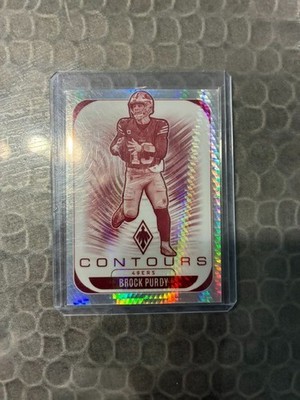 2025 Panini Phoenix - Contours Brock Purdy #28 Silver Hyper /299