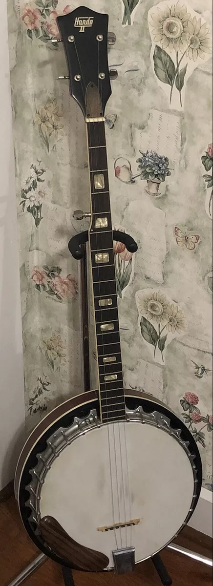 Vintage Hondo II Model HB75A 5 String Banjo with Case Made in