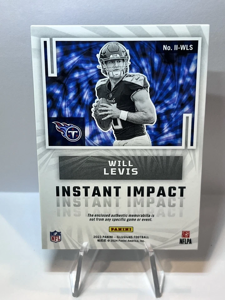 2023 Panini Illusions Instant Impact Red#II-WLS Will Levis /199 (MEM, RC) Titans - Image 2 of 4