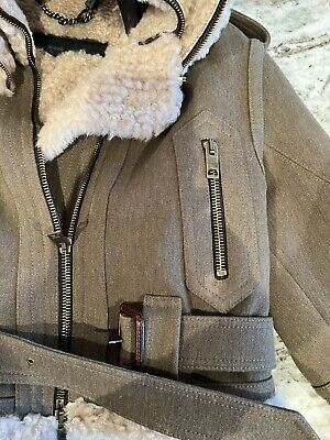 Burberry PRORSUM Iconic Aviator Shearling 2010 RUNWAY Size Burberry PRORSUM Iconic Aviator Shearling 2010 RUNWAY Size