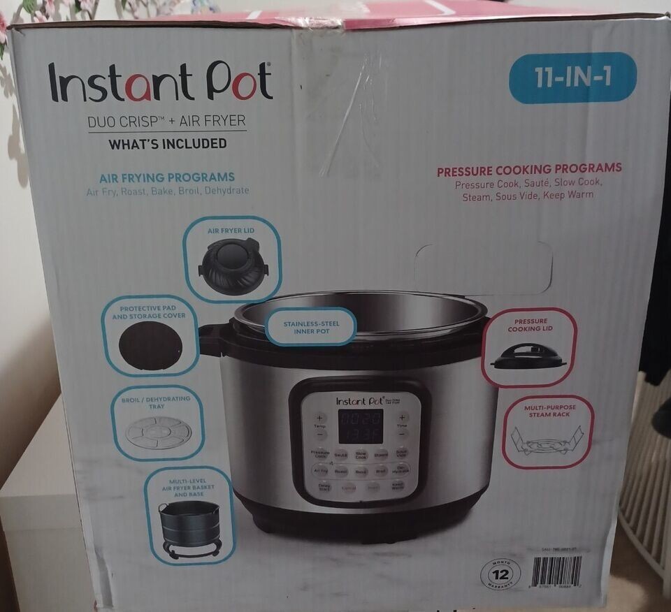 Instant Pot Duo Crisp 11-in-1 Air Fryer and Electric Pressure Cooker 8QT-image