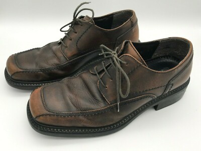 Bass Albee Leather Y2K Shoes Bi-Tone Brown Lace Up Oxford  display picture 1
