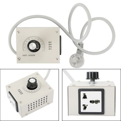 4000W AC 220V Variable Voltage Controller for Fan Speed Motor Dimmer