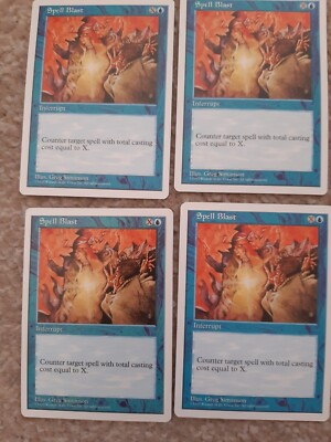 MTG 4 x Spell Blast - 5. Edition
