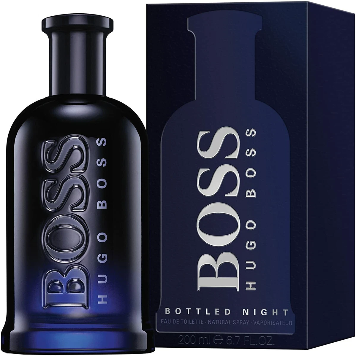 Hugo Boss Boss Bottled Night 200ml Eau de Toilette Spray for Men EDT NEW