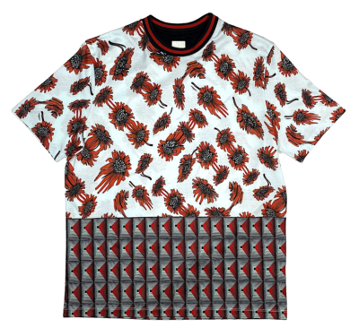 トップス Paul Smith Sunflower Print Shirt Paul Smith T-shirt Sunflowers and Optical Graphic Art Cotton Sz M