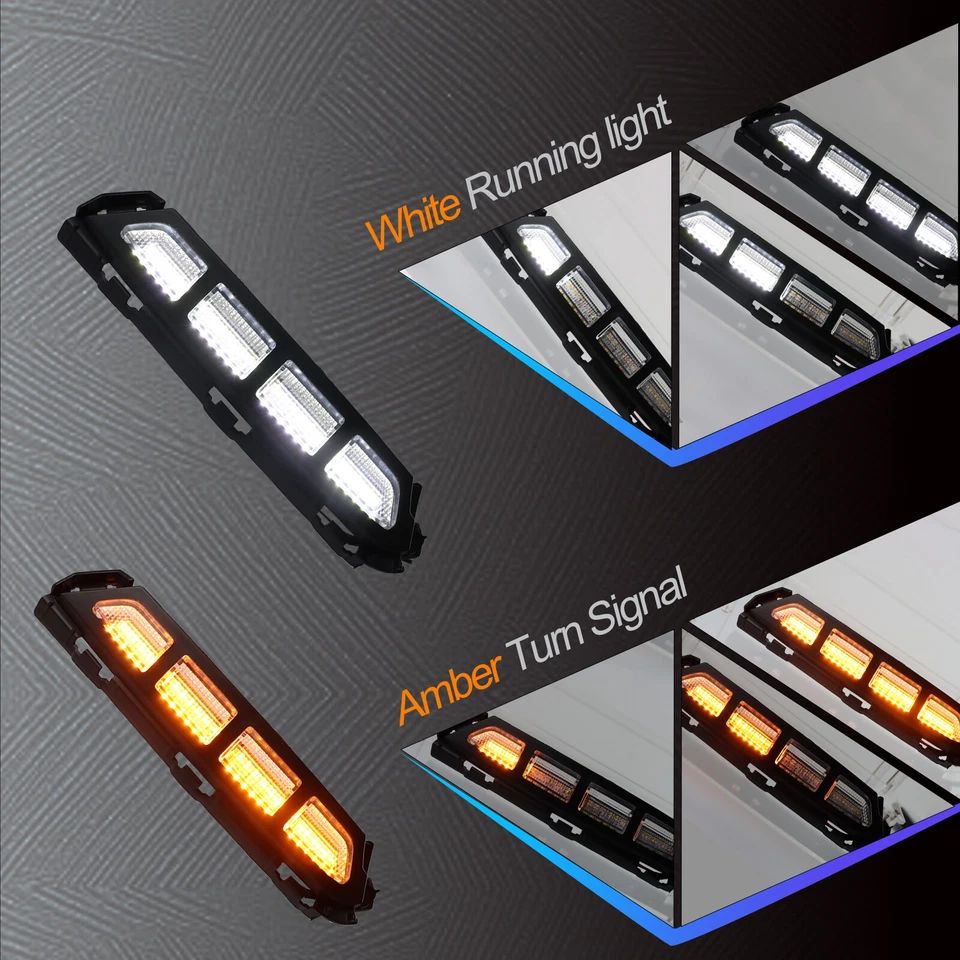 Luz de giro diurna LED para parachoques delantero Hyundai Elantra 2019 2020 Foto 4 de 4