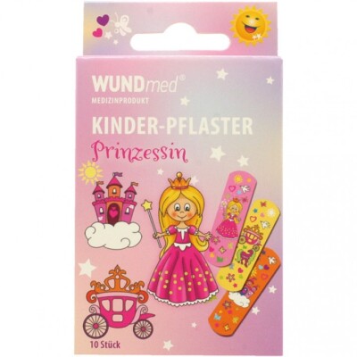 Kinderpflaster Wund med Prinzessin Wundverband 10 Stück 63x19mm