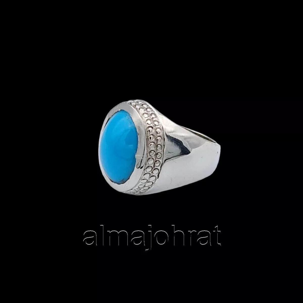 BIG OLD RARE Hussani Feroza Stone Ring Real Old Neeshapuri Feroza Stone Ring  $257.40 - PicClick