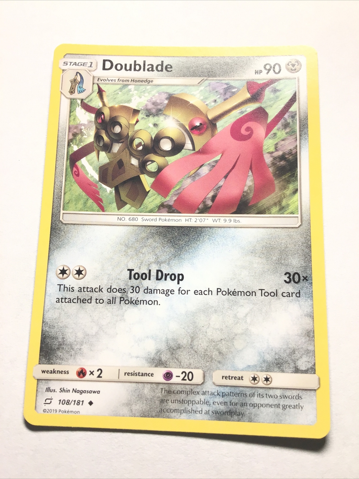 DOUBLADE - SM TEAM UP - 108/181 - Uncommon - Pokemon Card - NM