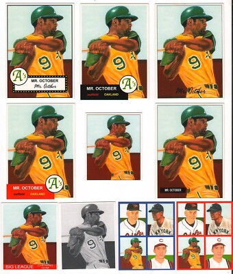x100 Reggie Jackson ''Mr. October'' Baseball card lot Oakland Athletics Closeout!!