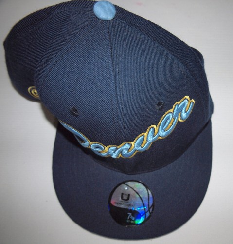 Denver Nuggets UNK Fitted Hat 7 3/8 size XL Baseball Cap Wool Hat RARE! - Picture 2 of 6