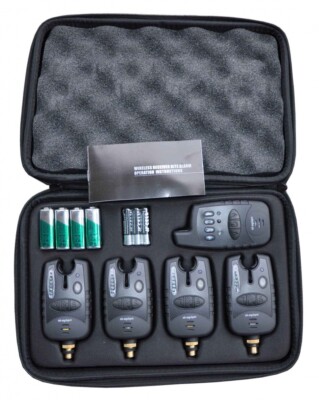 MK Carbon Funk Bissanzeiger 4plus1 Set 1:1 Direktübertragung 9V + AAA