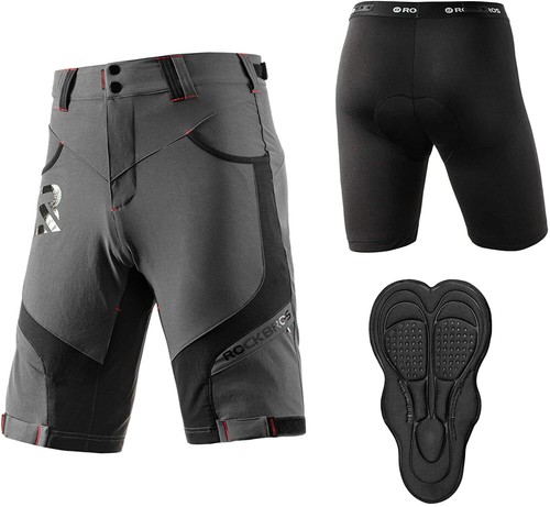 ROCKBROS Fahrrad Trägerhose Herren - Kurze Radhose Mit Sitzpolster Für Rennrad & MTB