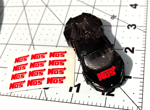 1/64 Scale NOS Miniature Vinyl Decal Stickers Sheet for Toy Cars Collectibles - Picture 2 of 3