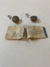 Window Crank Kit Pair Washer Spring Clip 1967 - 1981 Silver/gold knob Only GM