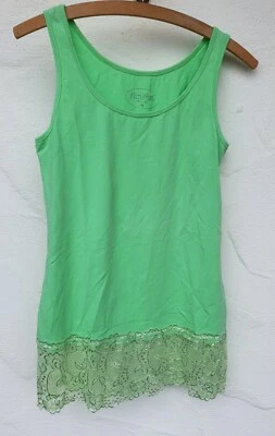 Damen Mädchen Shirt Top Sommer Oberteil T-Shirt Spitze Gr. M wie  Neu ( 1398 ) - Bild 1 von 2