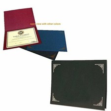 Certificate Folder 8.5x11 or 8x10 Document Black 25 Pack Same Shipping Any Qty 