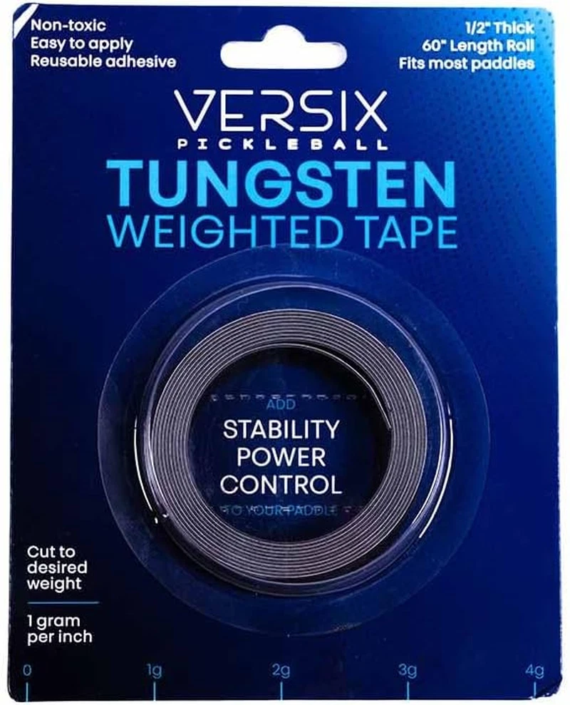 Pickleball Tungsten Tape Weighted 1/2" with by 60" Roll Length Very Strong