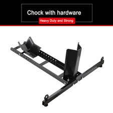 MOTORCYCLE MOTORBIKE FRONT WHEEL CHOCK STORAGE VAN TRANSPORT PADDOCK STAND