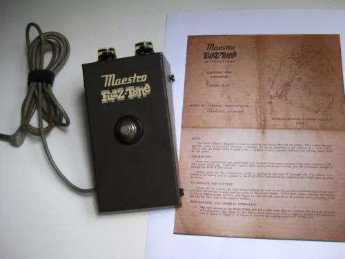Vintage 1965 Maestro FZ-1A Fuzz Tone by Gibson Fuzz Guitar Effect Pedal