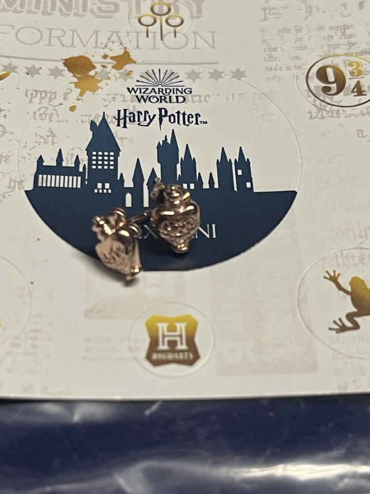 Pendientes Alex And Ani Harry Potter Oro Rosa Amor Poción NUEVO Foto 2 de 4