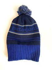 Patagonia blue beanie size all unisex hat winter lined