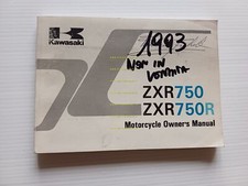 Kawasaki ZXR 750 R - ZXR 750 1992-93 manuale uso manutenzione inglese originale
