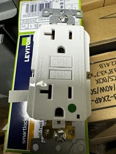 Leviton Hospital Grade GFCI 20A 120V White Receptacle GFNT2-HGW (10-PACK)