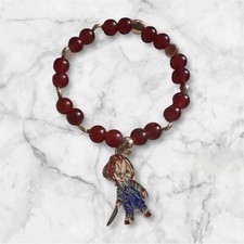 Halloween Horror Stretchy Bracelet With Chucky Charm