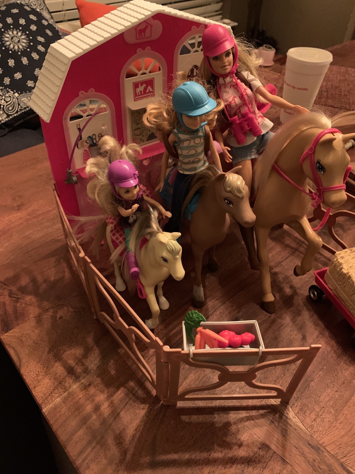 barbie pink passport horses and ranch gift set