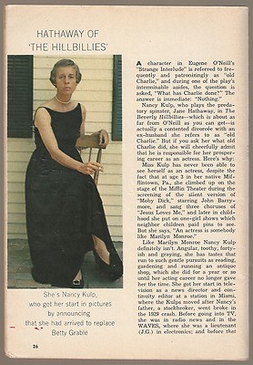 1963 TV ARTICLE NANCY KULP is MRS JANE HATHAWAY on THE BEVERLY HILLBILLIES