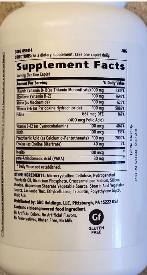 GNC 100 250 Vegetarian Caplets Energy & Metabolism ( 250 servings ) eBay