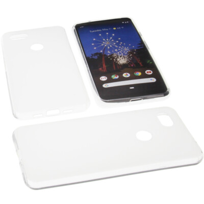 Hülle f. Google Pixel 3A XL Tasche Schutz Handytasche TPU Gummi Case Transparent