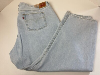 Levis 501 Original Womens 24W M High Rise Straight Leg Classic Light Wash  Jeans