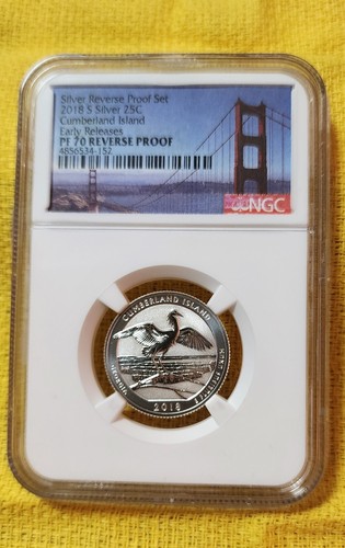 2018-S SILVER REVERSE PROOF 1st DAY ISSUE NGC PF70 NGC 10 COIN SET - Picture 7 of 16