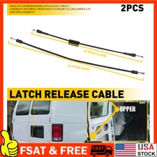 Side Cargo Door Left Upper&Lower Door Latch Release Cable fits Ford E150 250 350