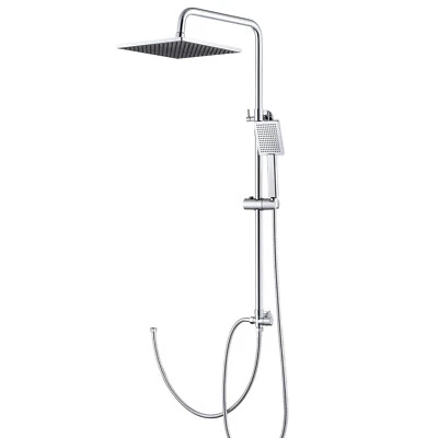 DERW MAX Edelstahl Duschsystem Duschset ohne Armatur Regendusche Überkopfbrauseset