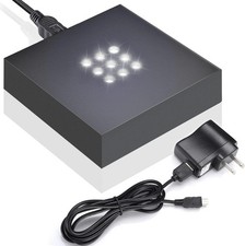 LED Light Base For Crystal 3D Glass Art Plastic Display Stand For Awards Decor