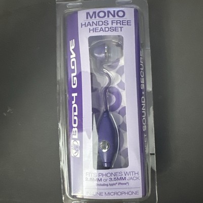 Body Glove Hands Free Headset 2.5MM or 3.5MM Jack