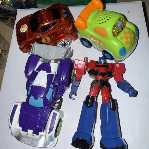 Vintage Transformers Bundle of Action Figure Toys Some Missing Parts Mixed Lot
