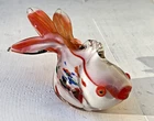Vintage Art Glass Koi FISH Paper Weight Figurine Murano Style