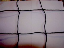 8' x 8' BLACK SQUARE MESH NYLON SOCCER HEAVY DUTY NETTING 4" 36 TEST 350 LB