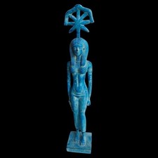 Authentic Ancient Egyptian Antique Rare Goddess Seshat Statue Figurine BC