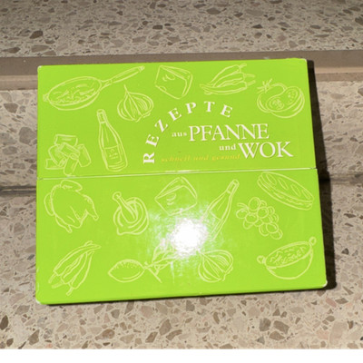 Rezepte aus Pfanne und Wok Boxset Rezeptkarten illustriert Deutsch Erwachsene