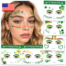 St Patrick'S Day Temporary Face Tattoos                